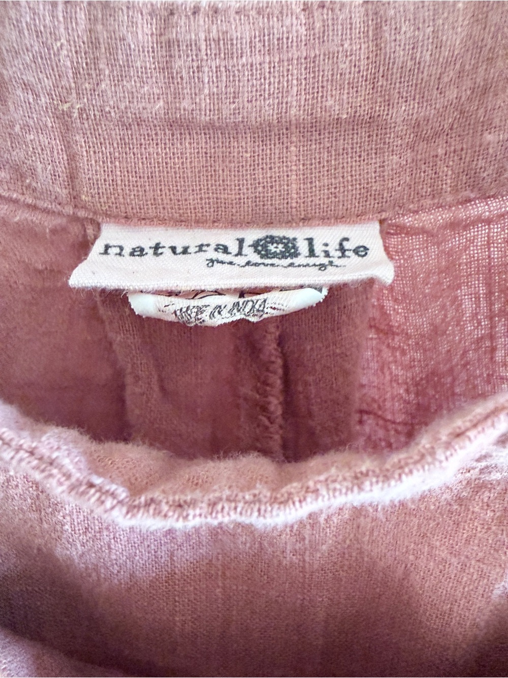 NATURAL LIFE Wide-Leg Linen-like Cotton Jumpsuit, Flowy Wide Leg, Small Medium - Picture 7 of 14